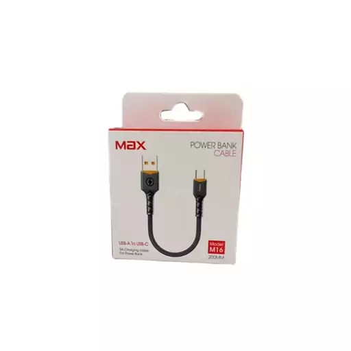 کابل پاوربانکی  M16 TC  مکس MAX طول 20 سانتی متر