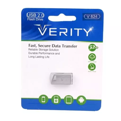 فلش مموری وریتی مدل V824 USB2.0 ظرفیت 32 گیگابایت