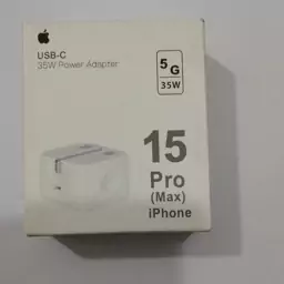 شارژر اصلی آیفن 15پرومکس(usb.c) بدونه کابل