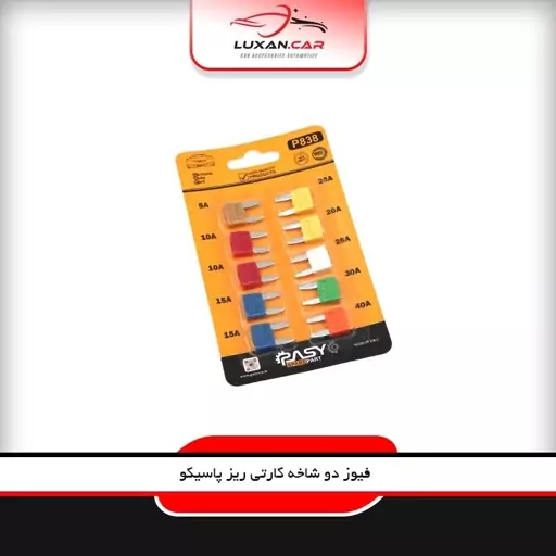 فیوز دو شاخه خودرو کارتی ریز پاسیکو وارداتی