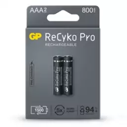 باتری شارژی نیم قلمی پروفشنال جی پی gp recyko pro   800mah