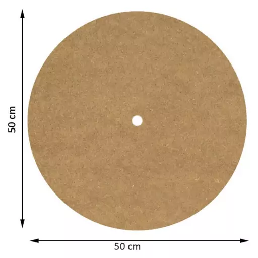 اسلایس چوبی مدل بیس رنگ نقاشی و رزین ساعت دیواری Circle50 کد BS16