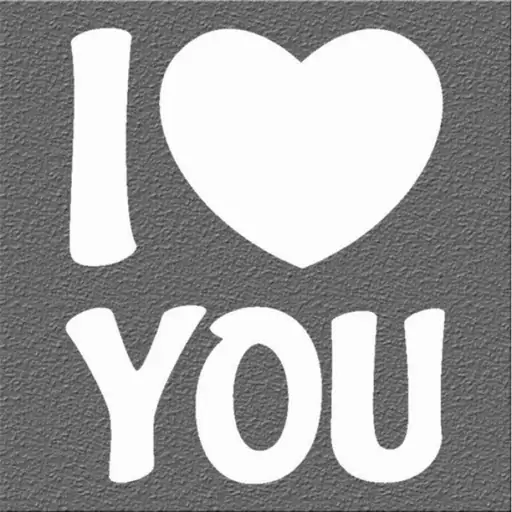 آینه آتینو طرح I Love You کد 1102