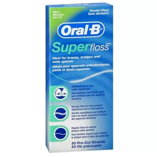 نخ دندان اورال-بی مدل مدل Super floss Mint