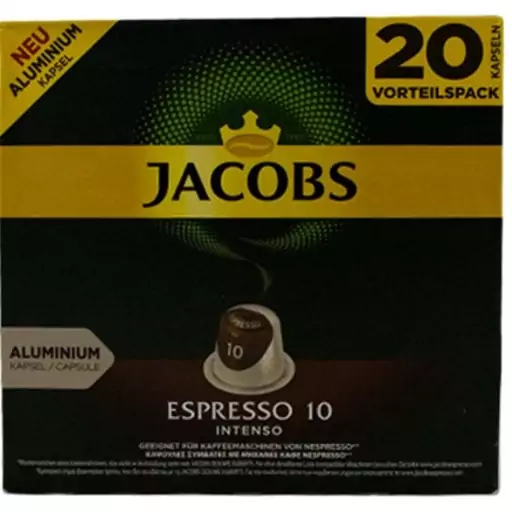 کپسول قهوه جاکوبز مدل Espresso Intenso بسته 20 عددی