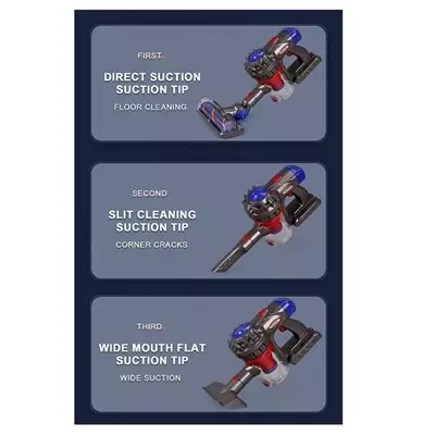 ست جارو شارژی کودک 3in1 Design Vacuum Cleaner Set