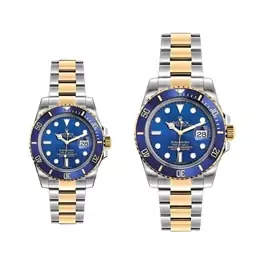 ست زنانه مردانه ساعت مچی رولکس مدل سابمارینر ROLEX SUBMARINER SET BE-RG-SR 