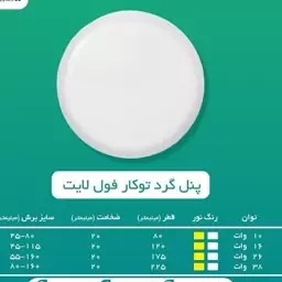 پنل فول لایت 10 وات ایران زمین