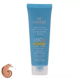 کرم ضد آفتاب رنگی سینره SPF60 مدل Natural Beige حجم 50 میل