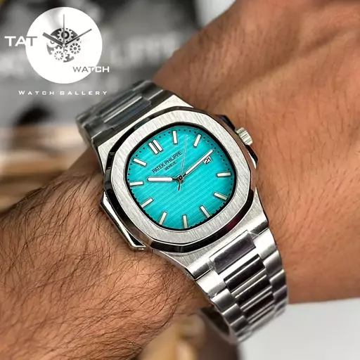 ساعت مچی مردانه پتک فیلیپ ناتیلوس تیفانی موتور میوتا گارانتی یک ساله Patek