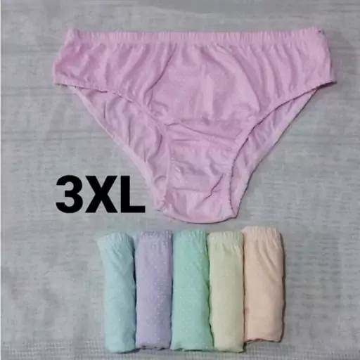 شورت زنانه نخی سایز 3Xl  پک 6 عددی 