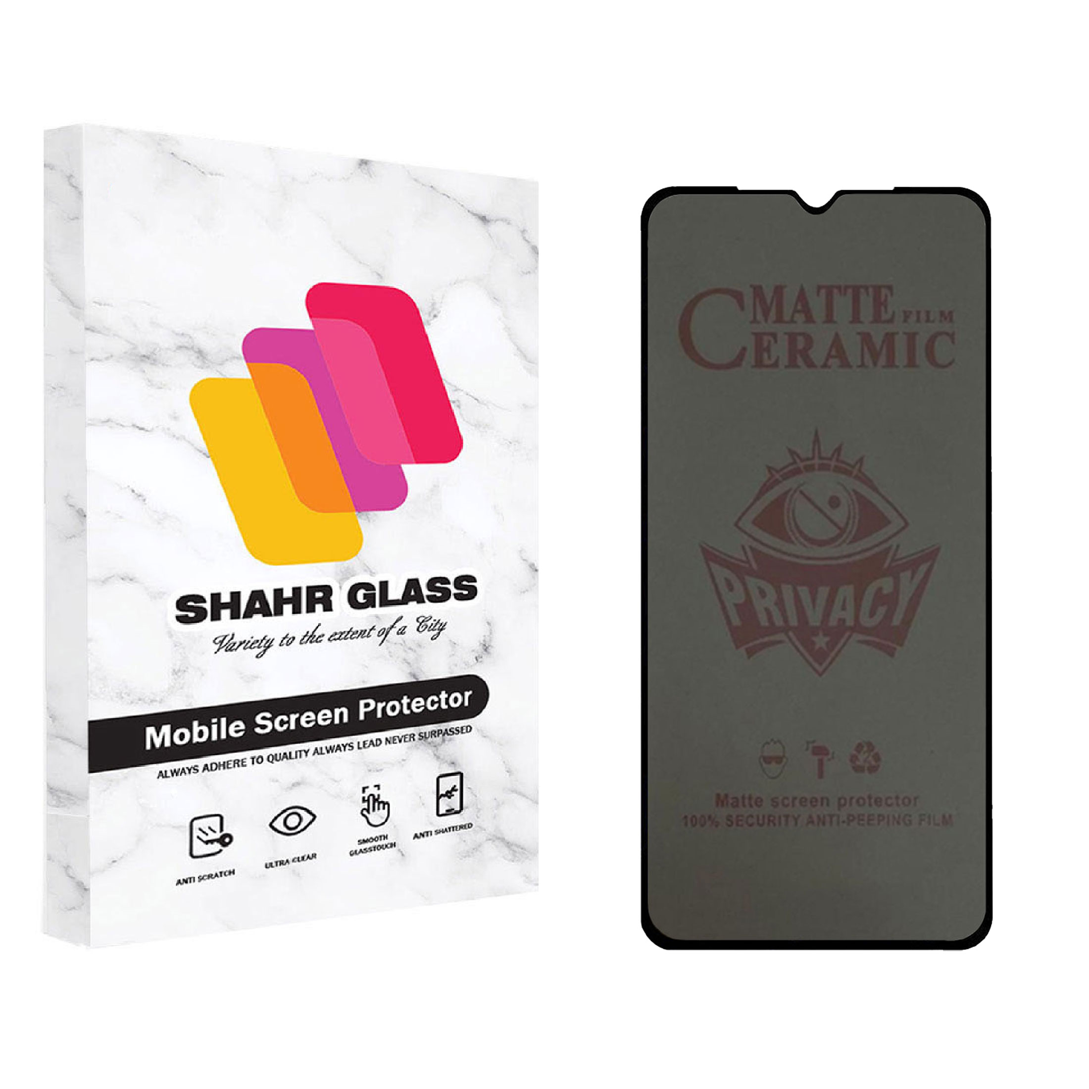 محافظ صفحه نمایش شهر گلس مدل سرامیکی حریم شخصی Ceramic Privacy مناسب برای گوشی موبایل شیائومی Redmi 9 / 10X 5G / 10X Pro