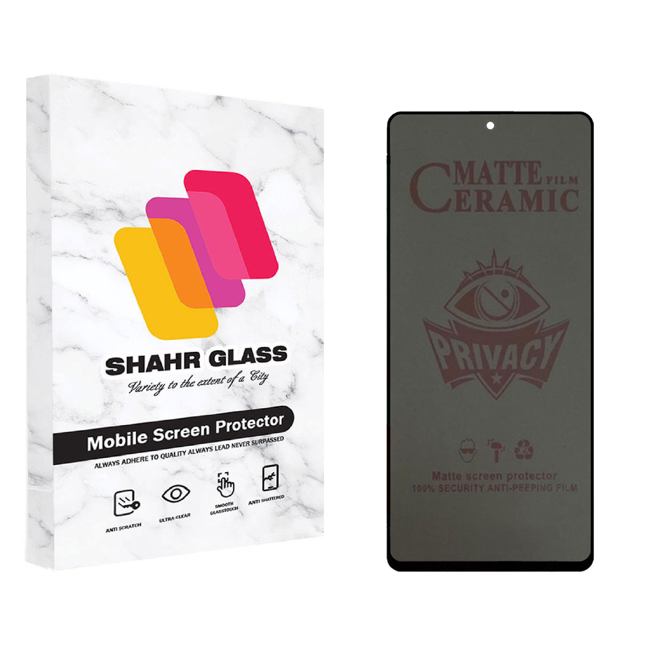 محافظ صفحه نمایش شهر گلس مدل سرامیکی حریم شخصی Ceramic Privacy مناسب برای گوشی موبایل سامسونگ Galaxy A71 / M51 / M52 5G