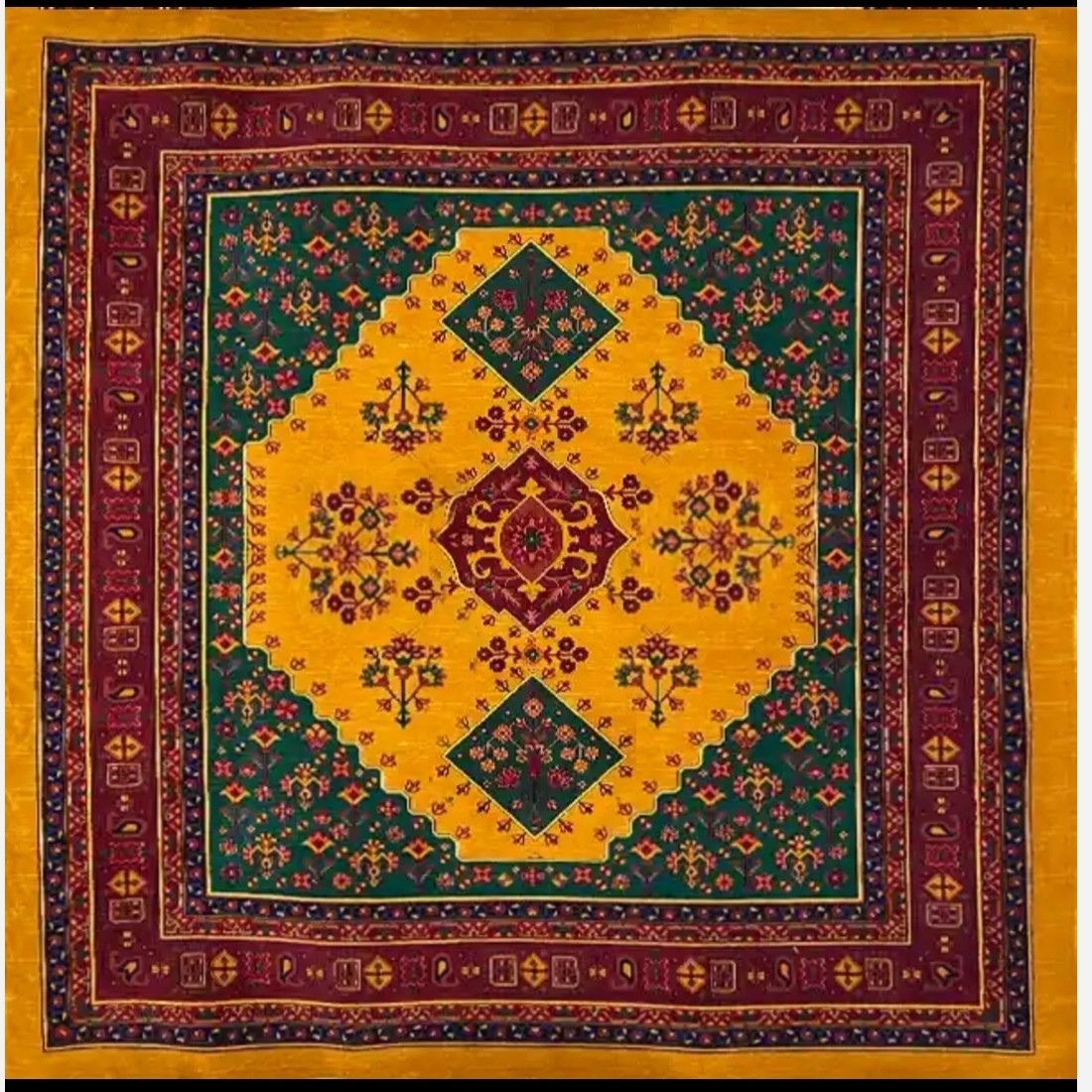 فرش 700 شانه قرمز طرح بلوچ 1138