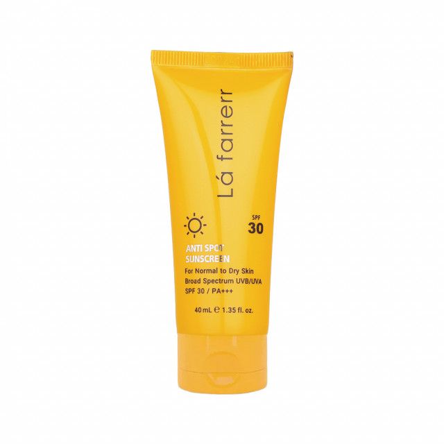 کرم ضد آفتاب و ضد لک SPF30 لافارر مناسب پوست خشک و معمولی حجم 40 میلی لیتر - بی رنگ