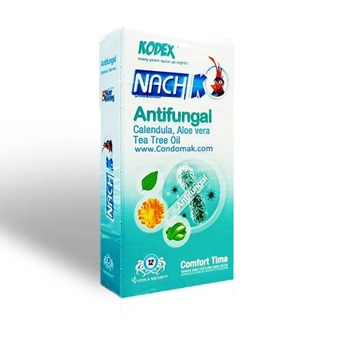 کاندوم کدکس مدل آنتی فانگال Kodex Antifungal Condom بسته 12 عددی