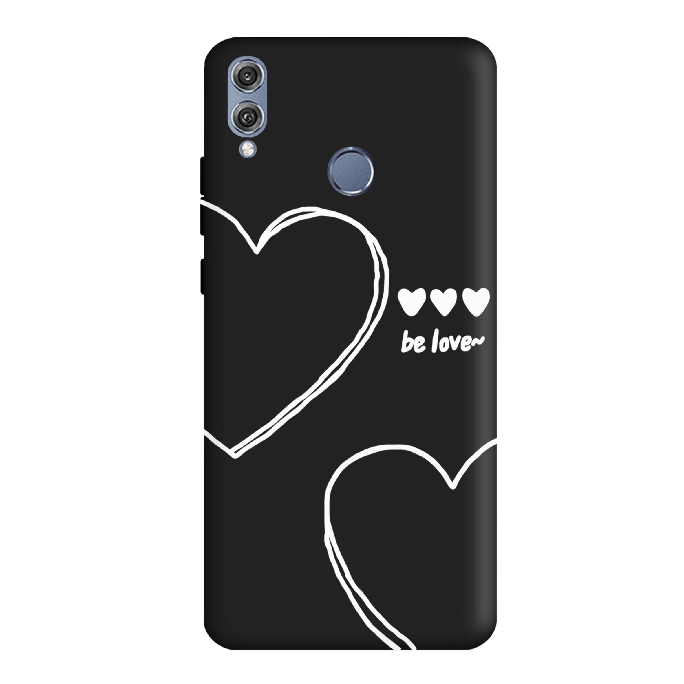 قاب گوشی هواوی آنر honor 8X طرح قلب مشکی