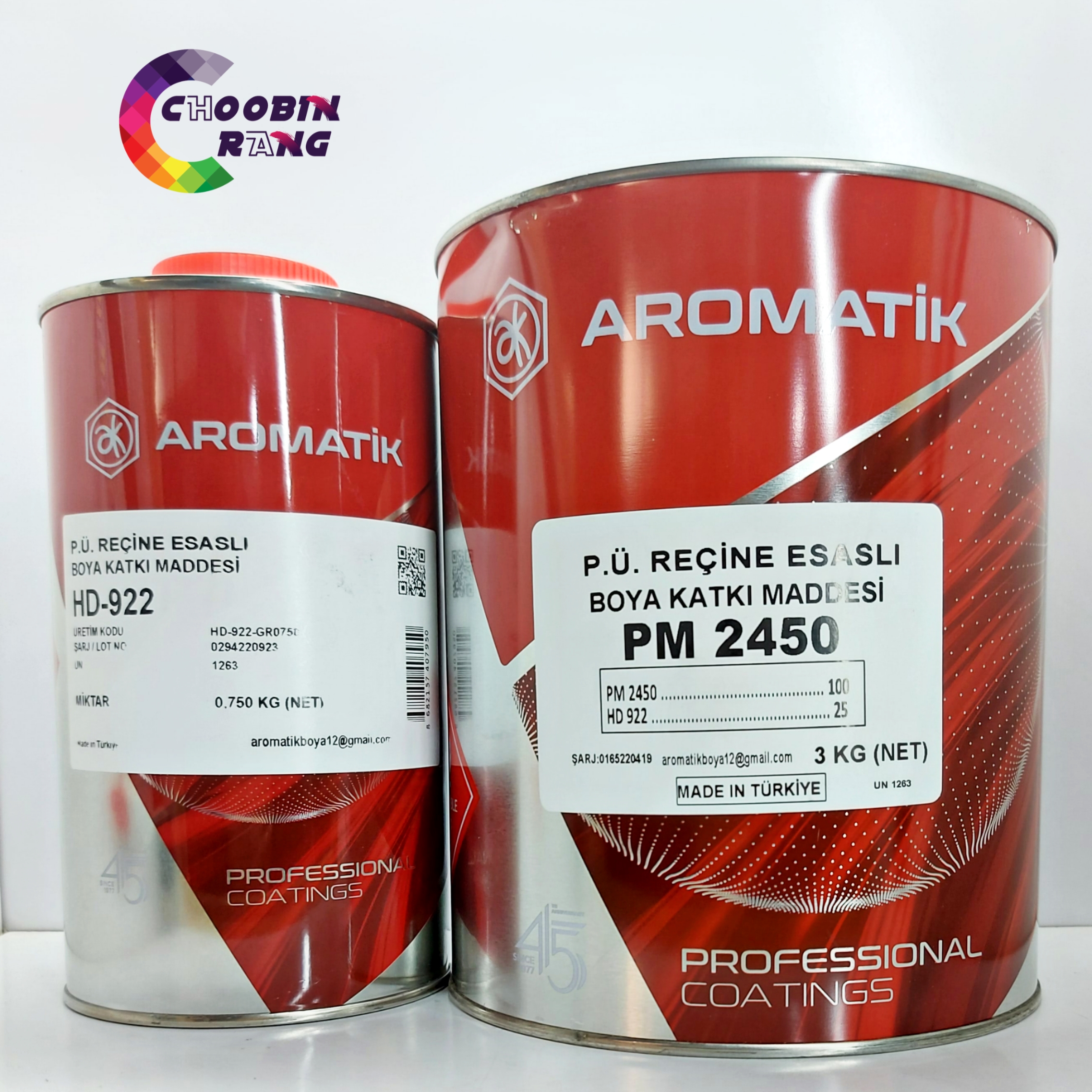 کیلر نیم مات پلی یورتان اروماتیک ترکیه 2450-922 (50 % مات)