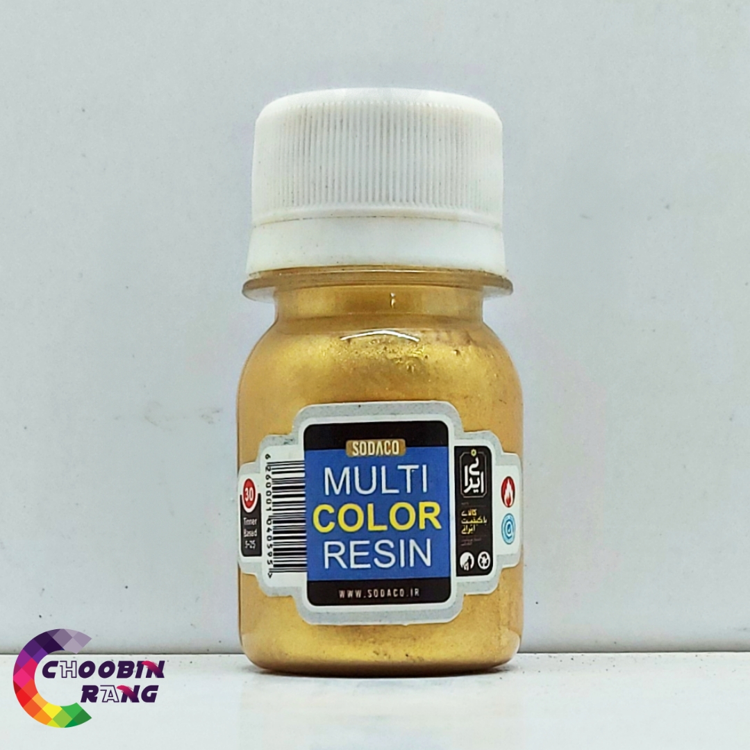 رنگ خمیری طلایی رزین یونیورسال 30 میل