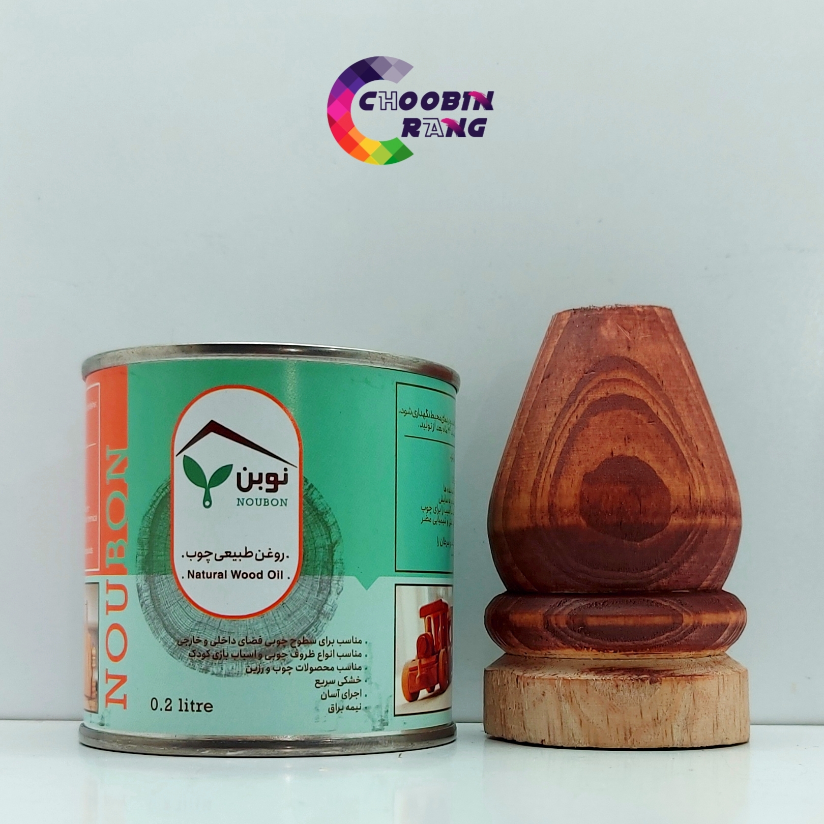 رنگ چوب طبیعی نوبن ماهگونی 1 لیتری