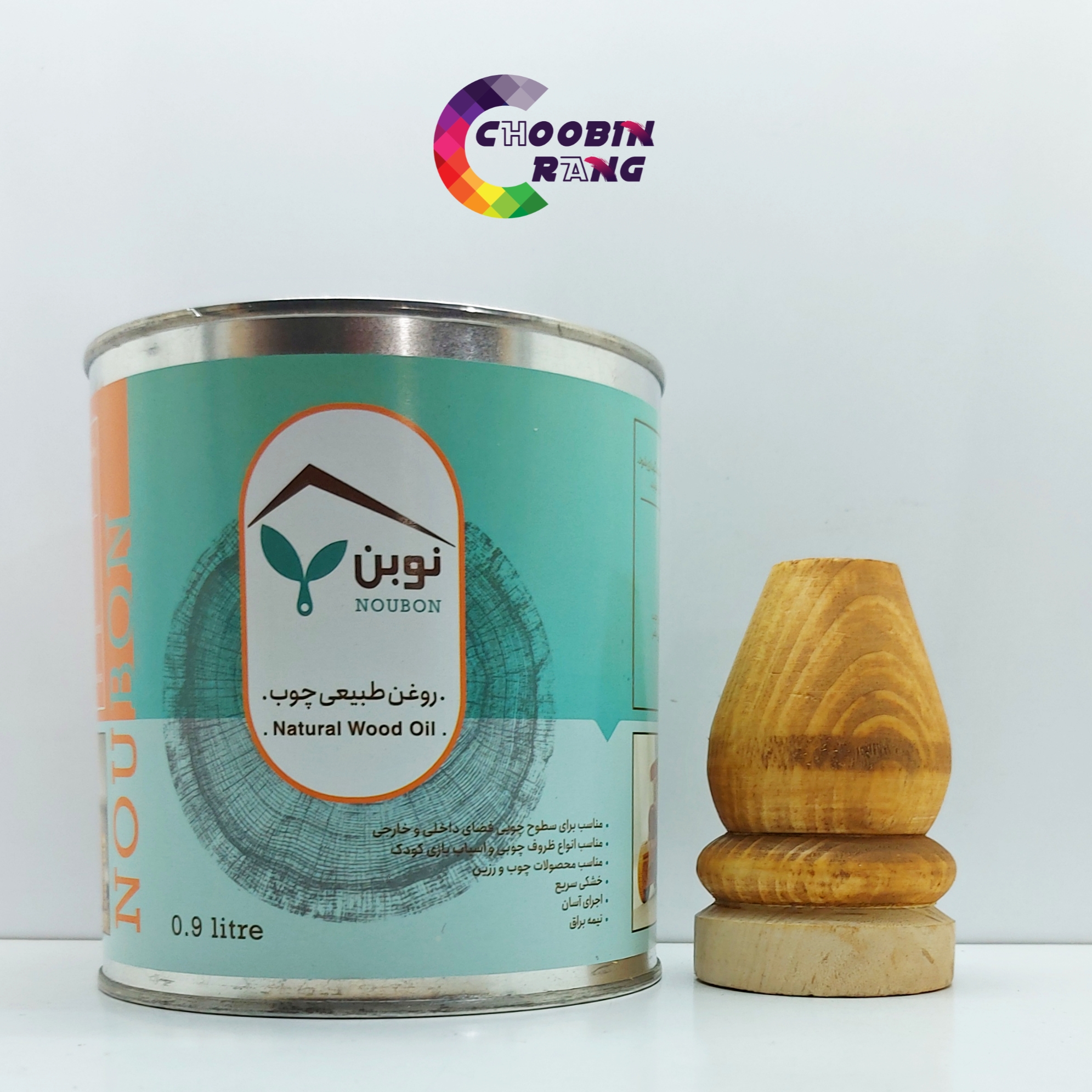 رنگ چوب طبیعی نوبن بلوطی 900 گرم
