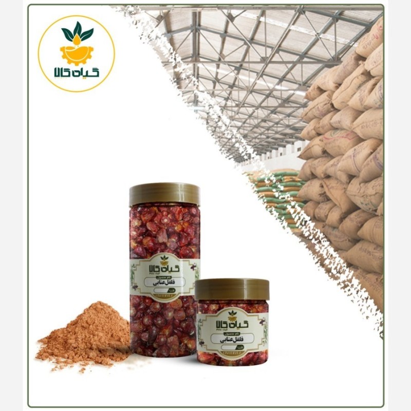 فلفل عنابی با کیفیت عالی، بار امسالی و تازه (50گرمی )