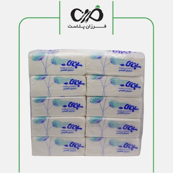 دستمال کاغذی اقتصادی بیتا خانواده 10 عددی (کارتن 5 بسته ای)