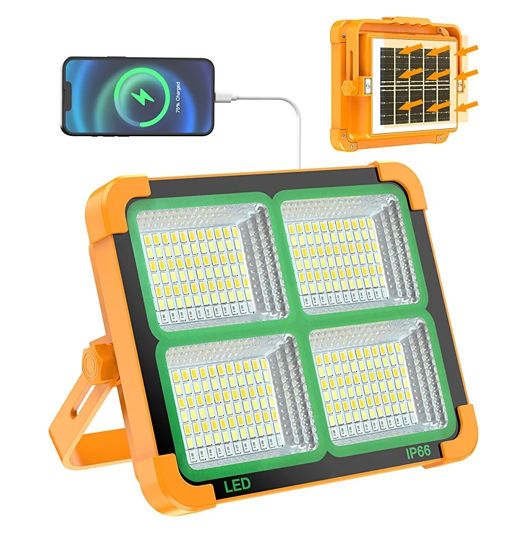 پروژکتور خورشیدی شارژی 100W مدل SOLAR LIGHT