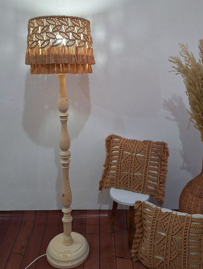 آباژور کنارسالنی مکرومه کد2