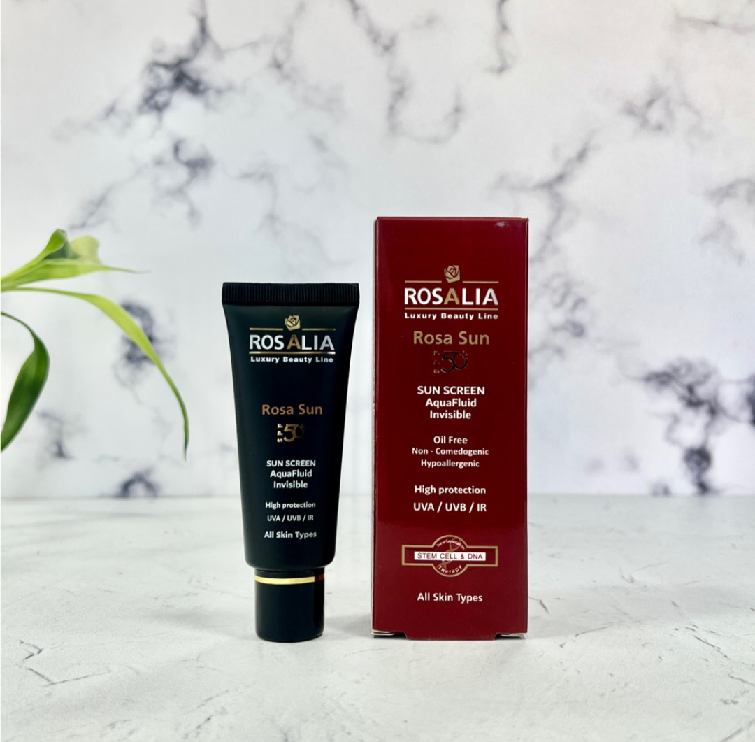 رزالیا کرم ضد آفتاب بی رنگ SPF50  مناسب انواع پوست 40 میلی لیتر