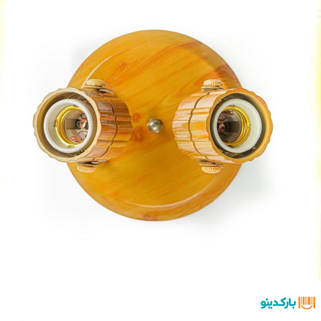 سینی دو شعله آلومینیوم(طرح چوب)