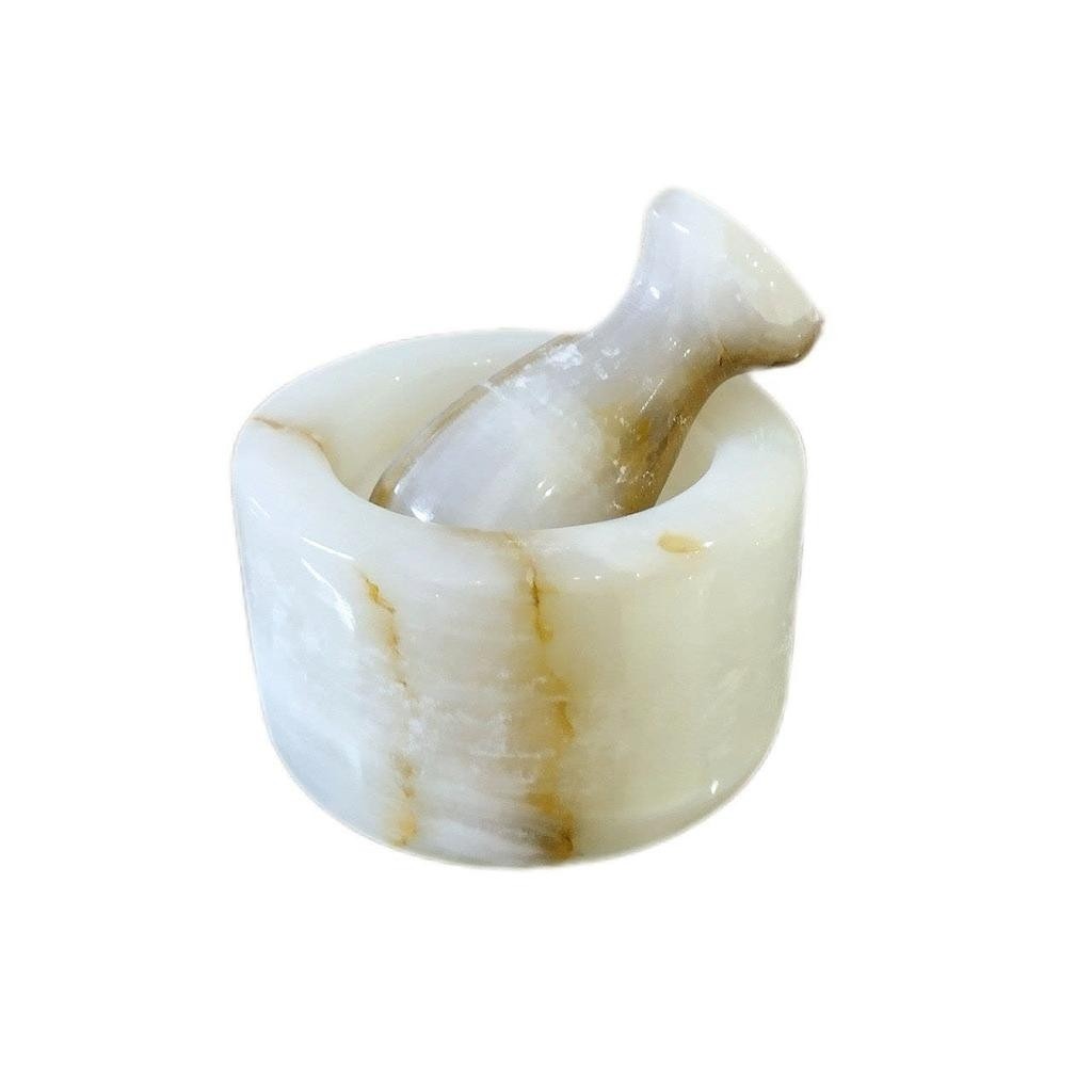 هاون سنگی مرمری والا(سایز کوچک)