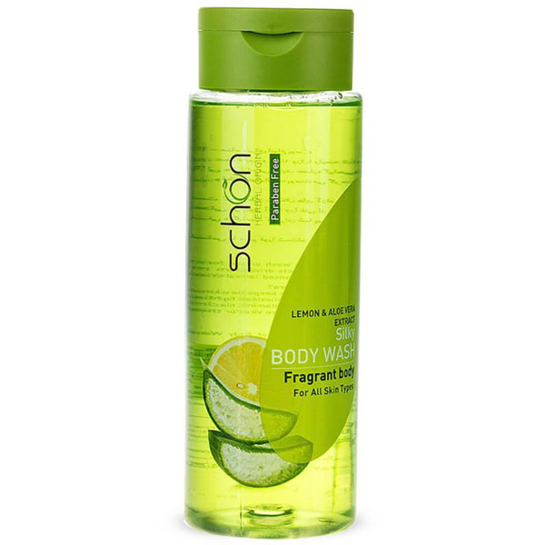 شامپو بدن لیمو و آلوئه ورا شون 420 میل Schon Lemon And AloeVera Body Wash 420ml