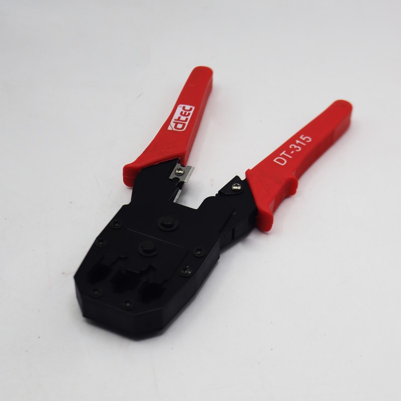 آچار سوکت زن شبکه و تلفن  دی تک مدل YP-DT-315-20CM سایز 8 اینچ  به همراه یک عدد استریپر