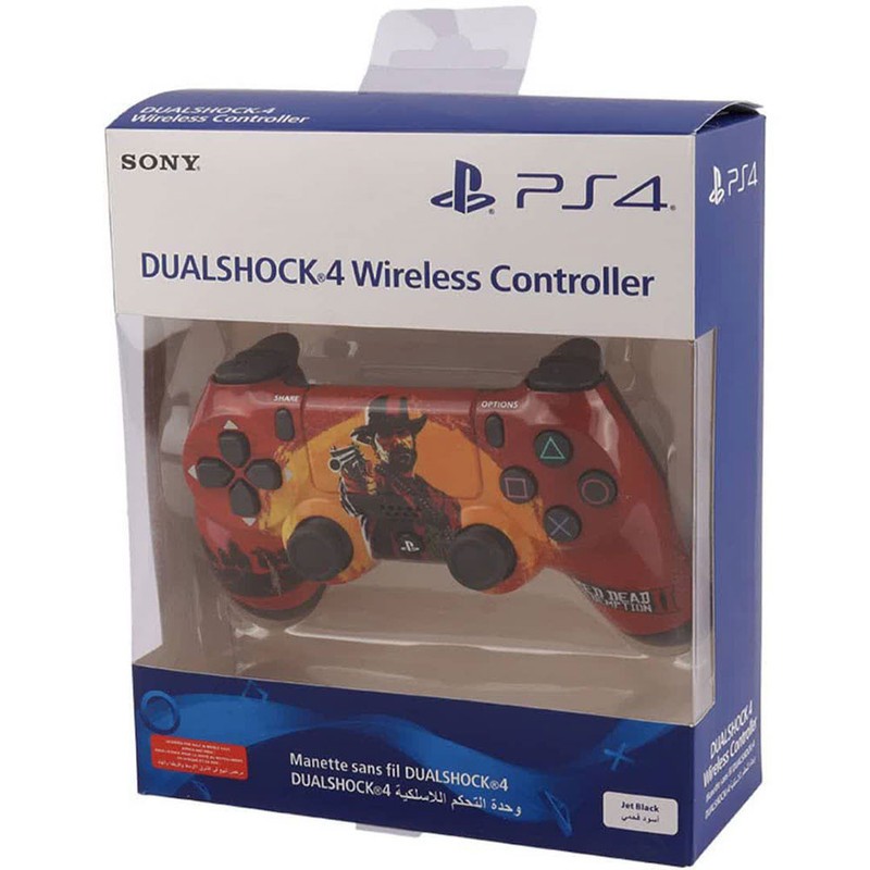 دسته بازی پلی استیشن 4 مدل DUALSHOK CUSTOM طرح Red dead-2
