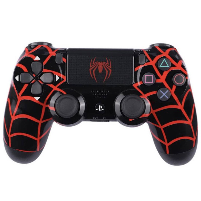 دسته بازی پلی استیشن 4 مدل DUALSHOK CUSTOM طرح Spider man-B
