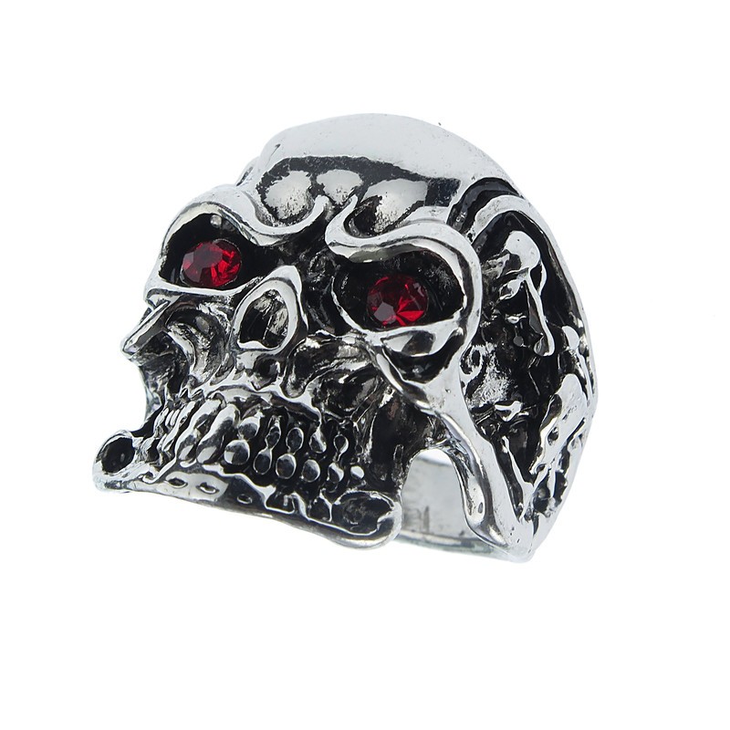 انگشتر مردانه مدل اسکلت چشم کد st10