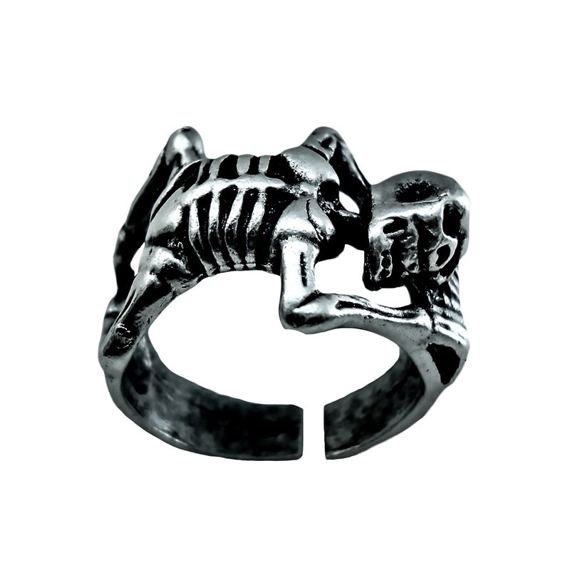 انگشتر مردانه طرح اسکلت کد ES45