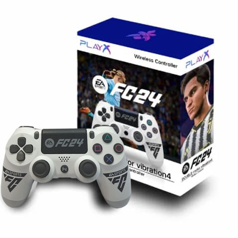 دسته بی سیم پلی استیشن 4 پلی ایکس مدل PLAYX FC24 Blanc