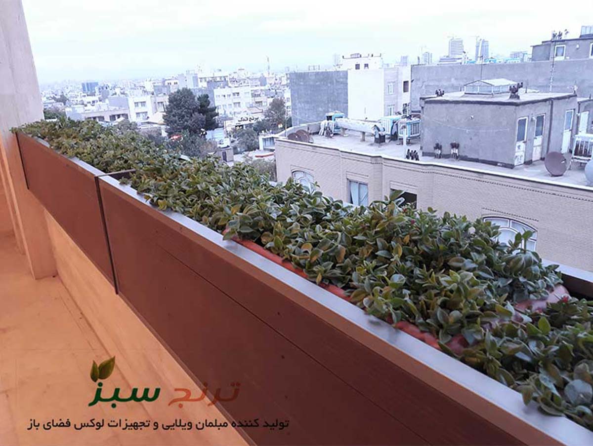 فلاور باکس نمای ساختمان