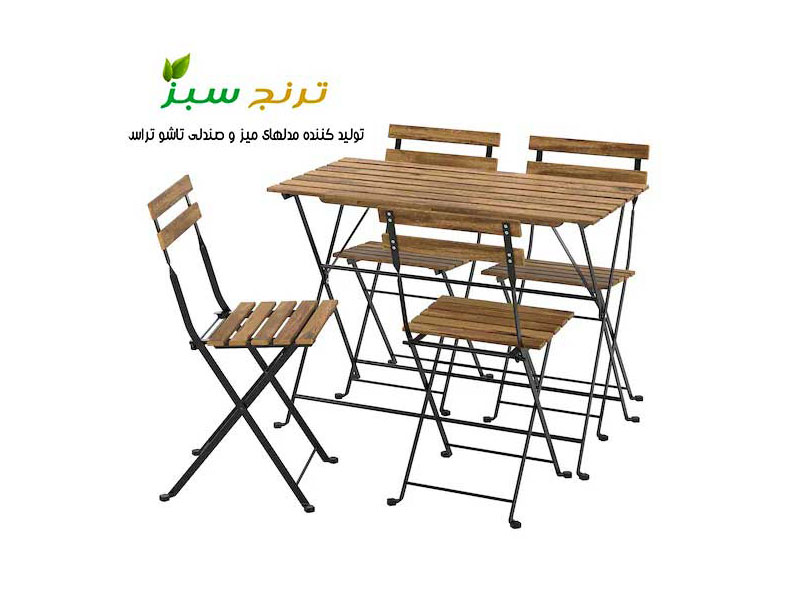 میز و صندلی تاشو ایکیا مدل تارنو 4 نفره