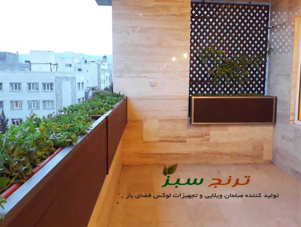 فلاور باکس نمای ساختمان