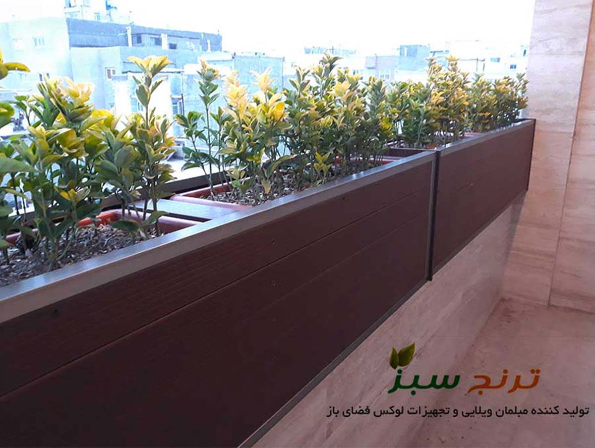 فلاور باکس نمای ساختمان