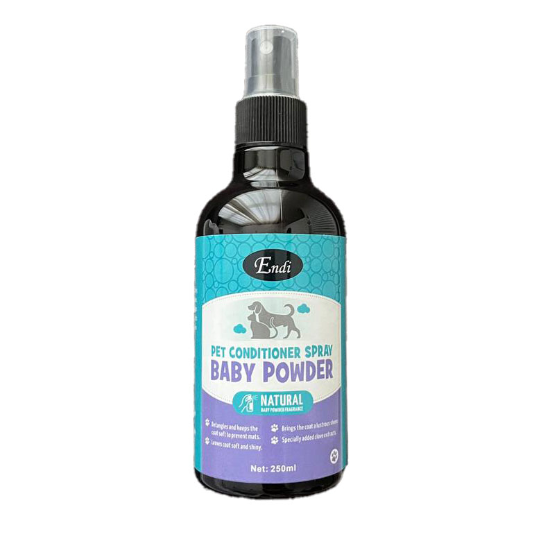 اسپری گره باز کن سگ و گربه اندی Endi Detangling Spray for Dogs & Cats Baby Powder حجم 250 میلی لیتر