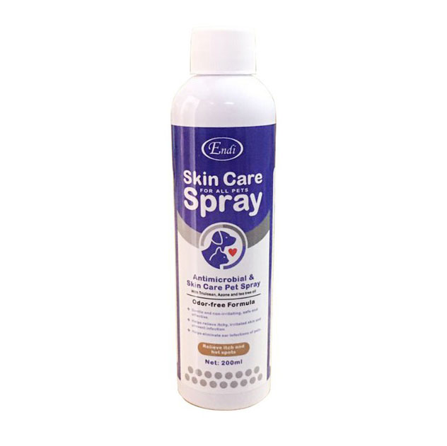 اسپری درمانی مشکلات پوستی اندی مخصوص سگ و گربه Endi Skin Care Spray for Dogs & Cats حجم 200 میلی لیتر