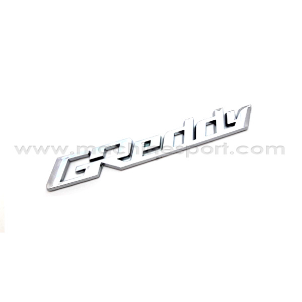 آرم تیونینگ Greddy سایز 15 سانت نقره ای