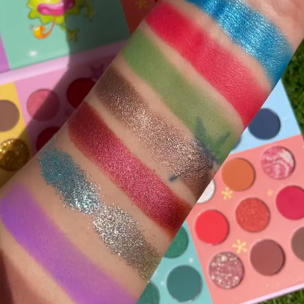 پالت سایه چشم باب اسفنجی 54 رنگ colorful rainbow