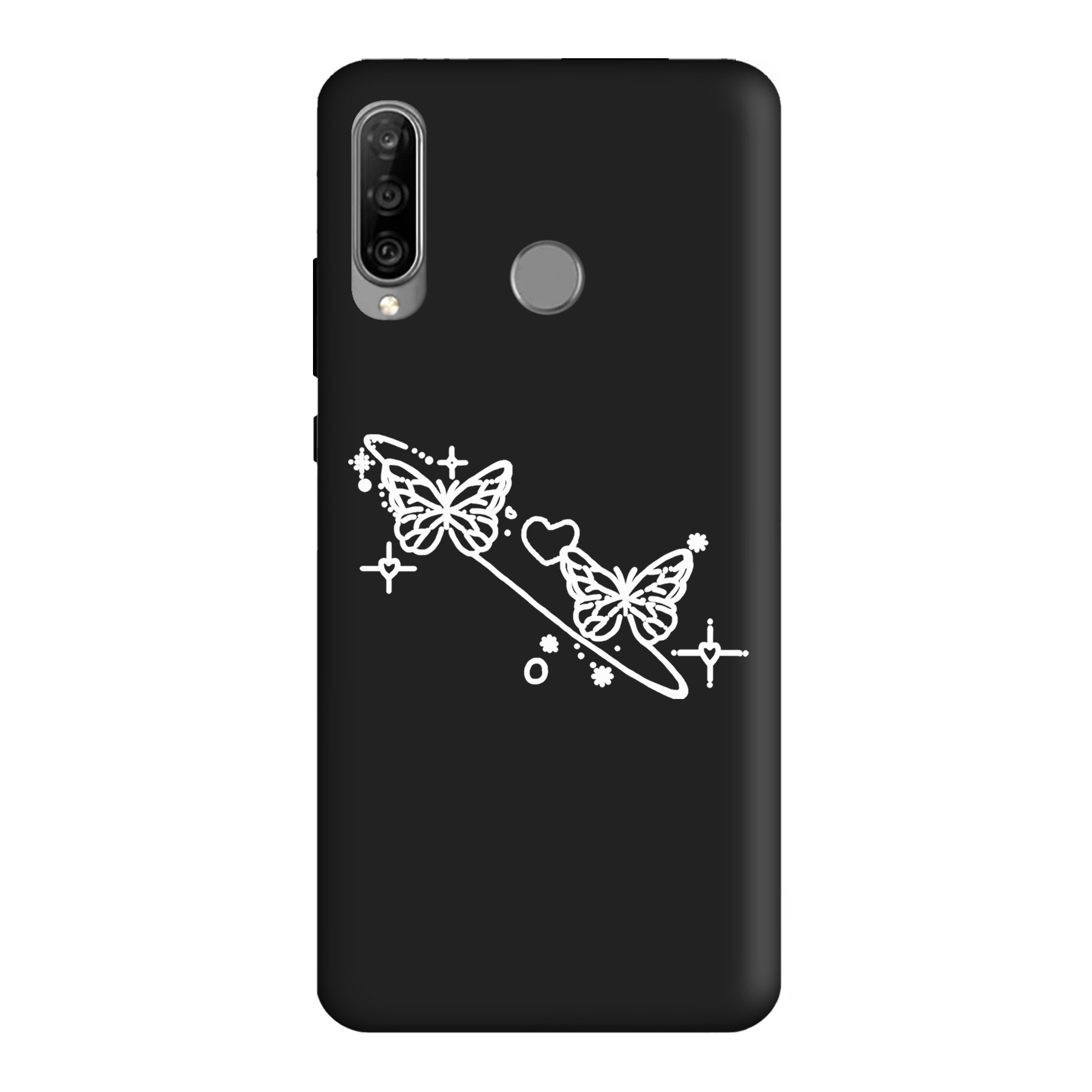 قاب گوشی هواوی P30 LITE طرح پروانه مشکی