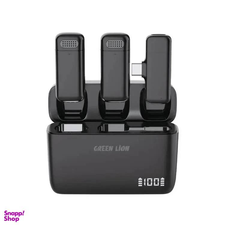 میکروفن بی سیم یقه ای گرین لاین مدل Duo Cast Type-C