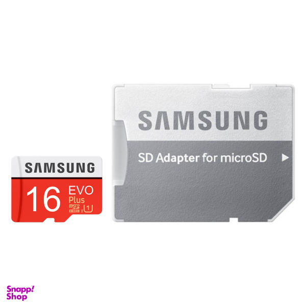 کارت حافظه microSDHC سامسونگ (Samsung) مدل Evo Plus کلاس 10 استاندارد UHS-I U1 سرعت 95MBps ظرفیت 16 گیگابایت به همراه آد